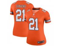 Legend Vapor Untouchable Women's Su'a Cravens Denver Broncos Nike Color Rush Jersey - Orange