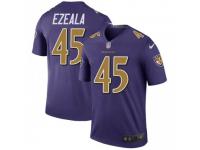 Legend Vapor Untouchable Youth Christopher Ezeala Baltimore Ravens Nike Color Rush Jersey - Purple