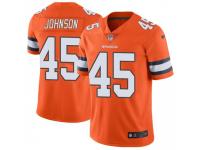 Limited Men's Alexander Johnson Denver Broncos Nike Color Rush Vapor Untouchable Jersey - Orange
