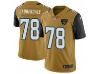 Limited Men's Andrew Lauderdale Jacksonville Jaguars Nike Color Rush Vapor Untouchable Jersey - Gold