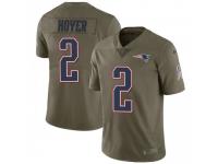 Limited Men's Brian Hoyer New England Patriots Nike 2017 Salute to Service Jersey - Green
