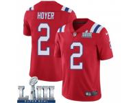 Limited Men's Brian Hoyer New England Patriots Nike Super Bowl LIII Vapor Untouchable Alternate Jersey - Red