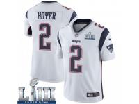 Limited Men's Brian Hoyer New England Patriots Nike Super Bowl LIII Vapor Untouchable Jersey - White
