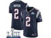 Limited Men's Brian Hoyer New England Patriots Nike Team Color Super Bowl LIII Vapor Untouchable Jersey - Navy