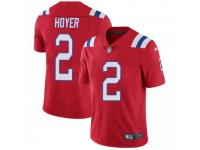 Limited Men's Brian Hoyer New England Patriots Nike Vapor Untouchable Alternate Jersey - Red