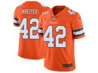 Limited Men's Casey Kreiter Denver Broncos Nike Color Rush Vapor Untouchable Jersey - Orange