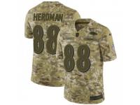 Limited Men's Cole Herdman Baltimore Ravens Nike 2018 Salute to Service Jersey - Camo
