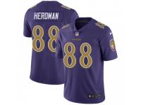 Limited Men's Cole Herdman Baltimore Ravens Nike Color Rush Vapor Untouchable Jersey - Purple