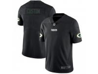 Limited Men's Custom Green Bay Packers Nike Jersey - Black Impact Vapor Untouchable