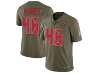 Limited Men's David Kenney Tampa Bay Buccaneers Nike 2017 Salute to Service Jersey - Green