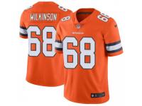 Limited Men's Elijah Wilkinson Denver Broncos Nike Color Rush Vapor Untouchable Jersey - Orange
