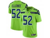Limited Men's Emmanuel Ellerbee Seattle Seahawks Nike Color Rush Neon Jersey - Green