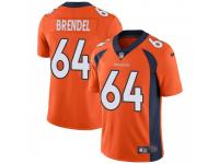 Limited Men's Jake Brendel Denver Broncos Nike Team Color Vapor Untouchable Jersey - Orange