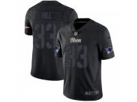 Limited Men's Jeremy Hill New England Patriots Nike Jersey - Black Impact Vapor Untouchable