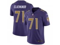 Limited Men's Jermaine Eluemunor Baltimore Ravens Nike Color Rush Vapor Untouchable Jersey - Purple