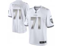 Limited Men's Jermaine Eluemunor Baltimore Ravens Nike Platinum Jersey - White