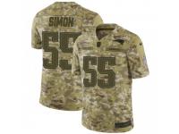 Limited Men's John Simon New England Patriots Nike 2018 Salute to Service Jersey - Camo