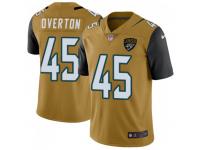 Limited Men's Matt Overton Jacksonville Jaguars Nike Color Rush Vapor Untouchable Jersey - Gold