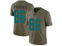 Limited Men's Michael Colubiale Jacksonville Jaguars Nike 2017 Salute to Service Jersey - Green