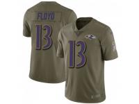 Limited Men's Michael Floyd Baltimore Ravens Nike 2017 Salute to Service Jersey - Green