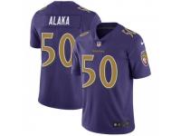 Limited Men's Otaro Alaka Baltimore Ravens Nike Color Rush Vapor Untouchable Jersey - Purple