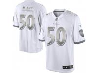 Limited Men's Otaro Alaka Baltimore Ravens Nike Platinum Jersey - White
