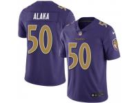 Limited Men's Otaro Alaka Baltimore Ravens Nike Team Color Vapor Untouchable Jersey - Purple