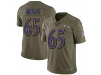 Limited Men's Patrick Mekari Baltimore Ravens Nike 2017 Salute to Service Jersey - Green