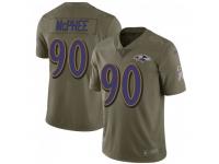 Limited Men's Pernell McPhee Baltimore Ravens Nike 2017 Salute to Service Jersey - Green