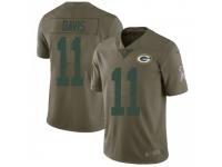 Limited Men's Trevor Davis Green Bay Packers Nike 2017 Salute to Service Jersey - Green