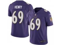 Limited Men's Willie Henry Baltimore Ravens Nike Team Color Vapor Untouchable Jersey - Purple