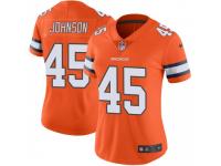 Limited Women's Alexander Johnson Denver Broncos Nike Color Rush Vapor Untouchable Jersey - Orange