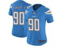 Limited Women's Anthony Lanier II Los Angeles Chargers Nike Powder Vapor Untouchable Alternate Jersey - Blue