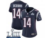 Limited Women's Braxton Berrios New England Patriots Nike Team Color Super Bowl LIII Vapor Untouchable Jersey - Navy
