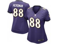Limited Women's Cole Herdman Baltimore Ravens Nike Team Color Vapor Untouchable Jersey - Purple