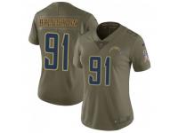 Limited Women's Cortez Broughton Los Angeles Chargers Nike 2017 Salute to Service Jersey - Green