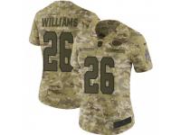 Limited Women's Damien Williams Kansas City Chiefs Nike 2018 Salute to Service Jersey - Camo