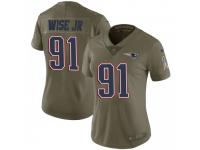 Limited Women's Deatrich Wise Jr. New England Patriots Nike 2017 Salute to Service Jersey - Green