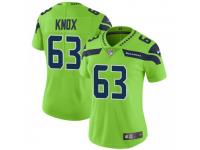 Limited Women's Demetrius Knox Seattle Seahawks Nike Color Rush Neon Jersey - Green
