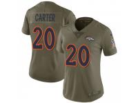 Limited Women's Jamal Carter Denver Broncos Nike 2017 Salute to Service Jersey - Green