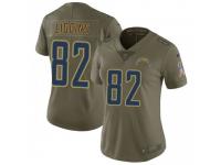 Limited Women's Justice Liggins Los Angeles Chargers Nike 2017 Salute to Service Jersey - Green