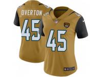 Limited Women's Matt Overton Jacksonville Jaguars Nike Color Rush Vapor Untouchable Jersey - Gold
