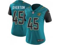 Limited Women's Matt Overton Jacksonville Jaguars Nike Vapor Untouchable Team Color Jersey - Teal