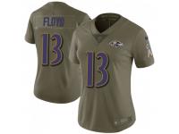 Limited Women's Michael Floyd Baltimore Ravens Nike 2017 Salute to Service Jersey - Green