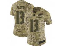 Limited Women's Michael Floyd Baltimore Ravens Nike 2018 Salute to Service Jersey - Camo