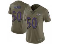 Limited Women's Otaro Alaka Baltimore Ravens Nike 2017 Salute to Service Jersey - Green