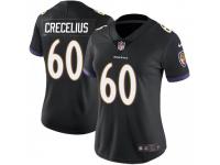 Limited Women's Randin Crecelius Baltimore Ravens Nike Alternate Vapor Untouchable Jersey - Black