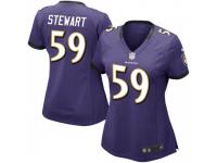 Limited Women's Silas Stewart Baltimore Ravens Nike Team Color Vapor Untouchable Jersey - Purple