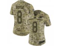 Limited Women's Tim Boyle Green Bay Packers Nike 2018 Salute to Service Jersey - Camo