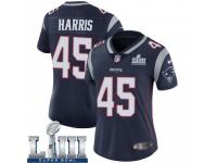 Limited Women's Trent Harris New England Patriots Nike Team Color Super Bowl LIII Vapor Untouchable Jersey - Navy